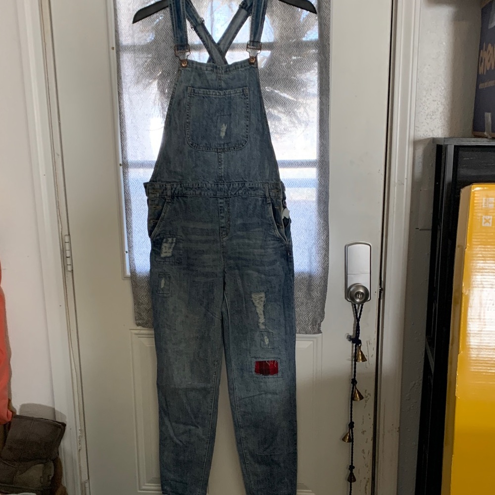 Forever 21 Blue Denim Overalls